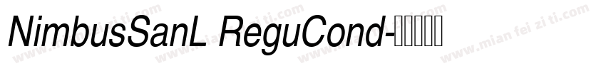 NimbusSanL ReguCond字体转换